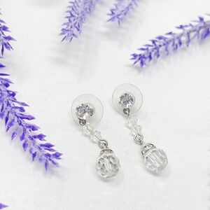 Stunning CZ & Swarovski Crystal Drop Earrings